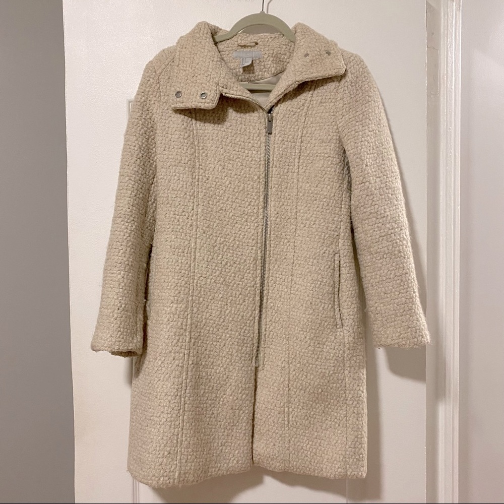 H&M Cream Wool Coat